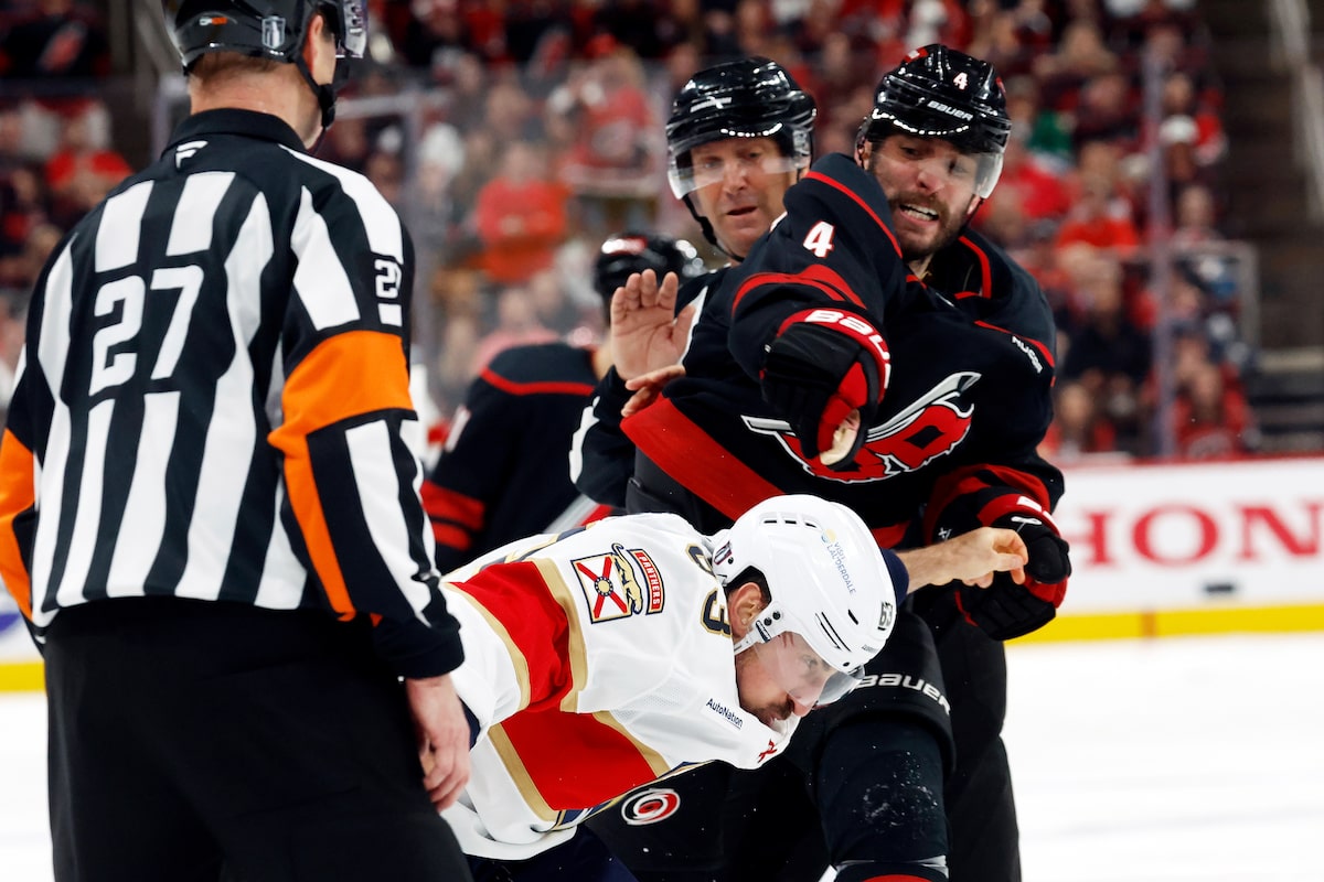 Tussle with Florida’s Marchand, Carolina’s Gostisbehere stands out ahead of Eastern final’s Game 2