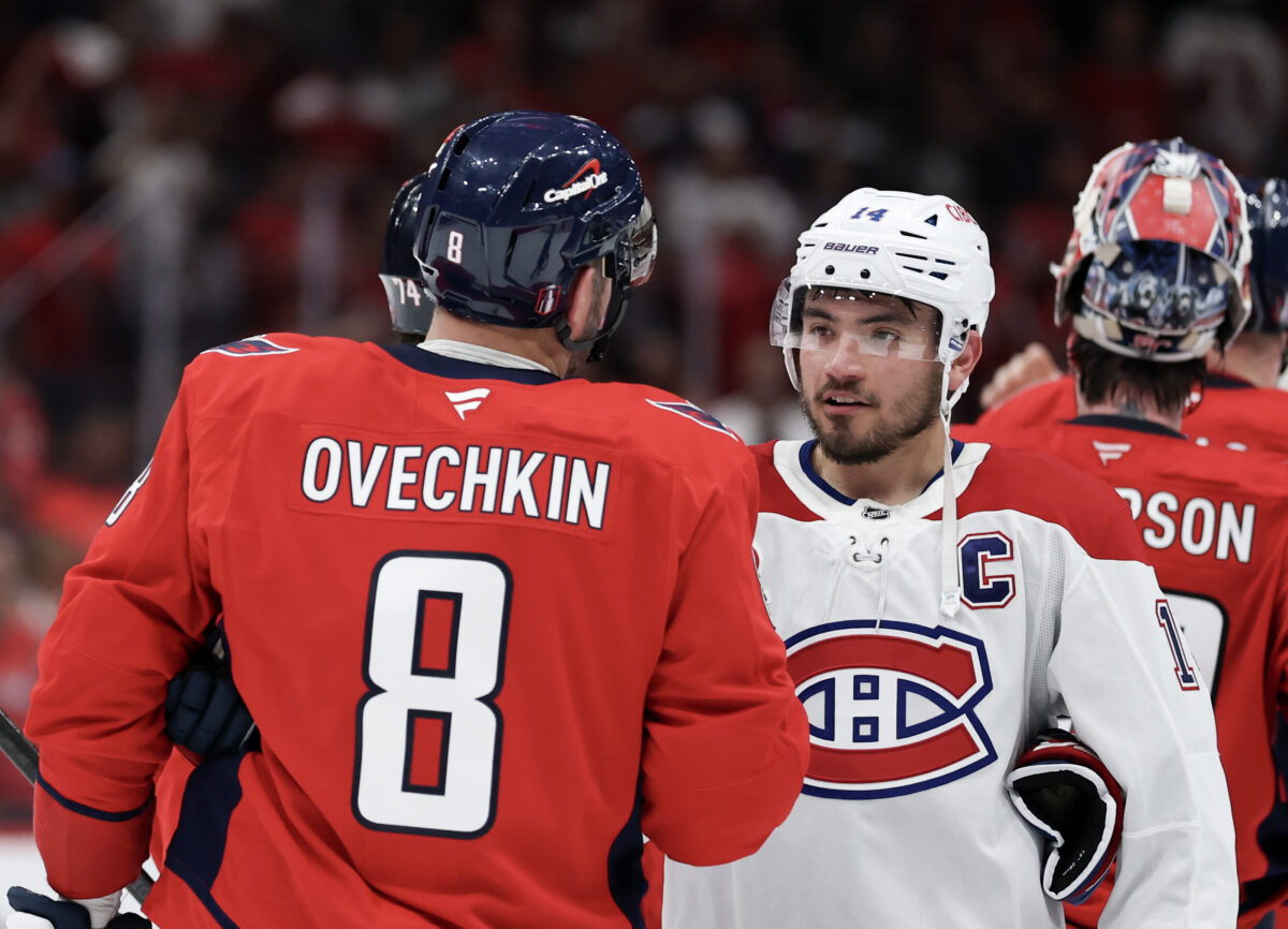 Nick Suzuki Montreal Canadiens Alex Ovechkin Washington Capitals
