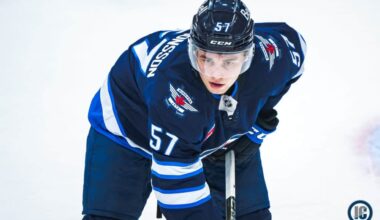 Winnipeg Jets head coach Scott Arniel & GM Kevin Cheveldayoff pleased with development of prospect Elias Salomonsson – Illegal Curve Hockey