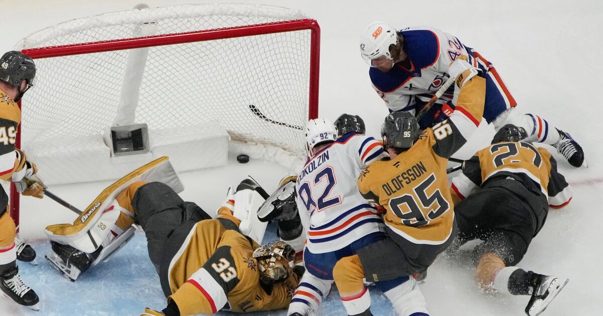 Oilers beat Golden Knights 1-0 in OT in Game 5 to reach Western Conference finals