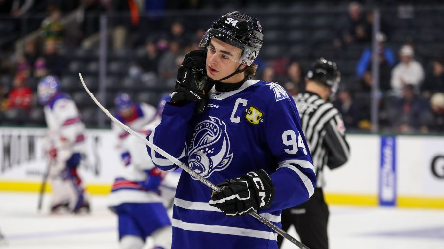 Porter Martone, Utah Mammoth NHL Draft prospect....