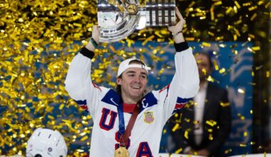 Utah Mammoth Clayton Keller, Team USA....