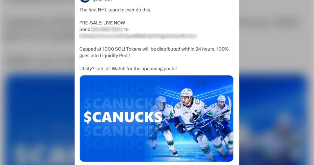Vancouver Canucks say X account 'compromised' after crypto, Elon Musk posts - CTV News
