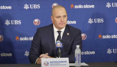 Islanders new GM Mathieu Darche striving for ‘perennial’ playoffs, ‘fast-paced’ hockey