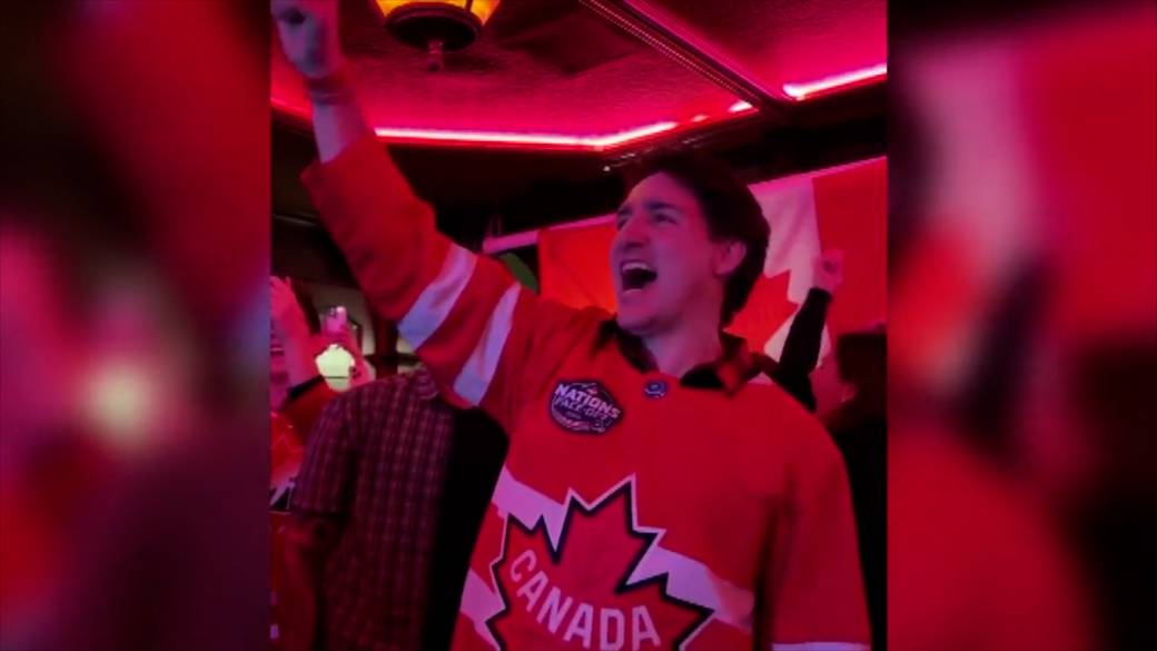 Click to play video: '‘Can’t take our country’: Triumphant Trudeau taunts Trump after Canada defeats U.S. in hockey'