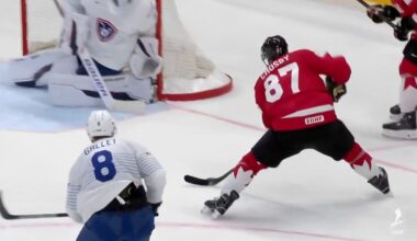 Crosby Nets Goal for Team Canada; Big Win Over France
