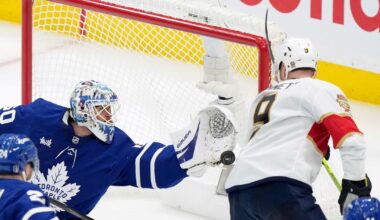 Maple Leafs goaltender Joseph Woll gets chance against Panthers amid concerns about Stolarz