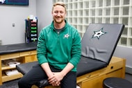 Dallas Stars physical therapist Roy Nelson pictured in the Stars training room during a...