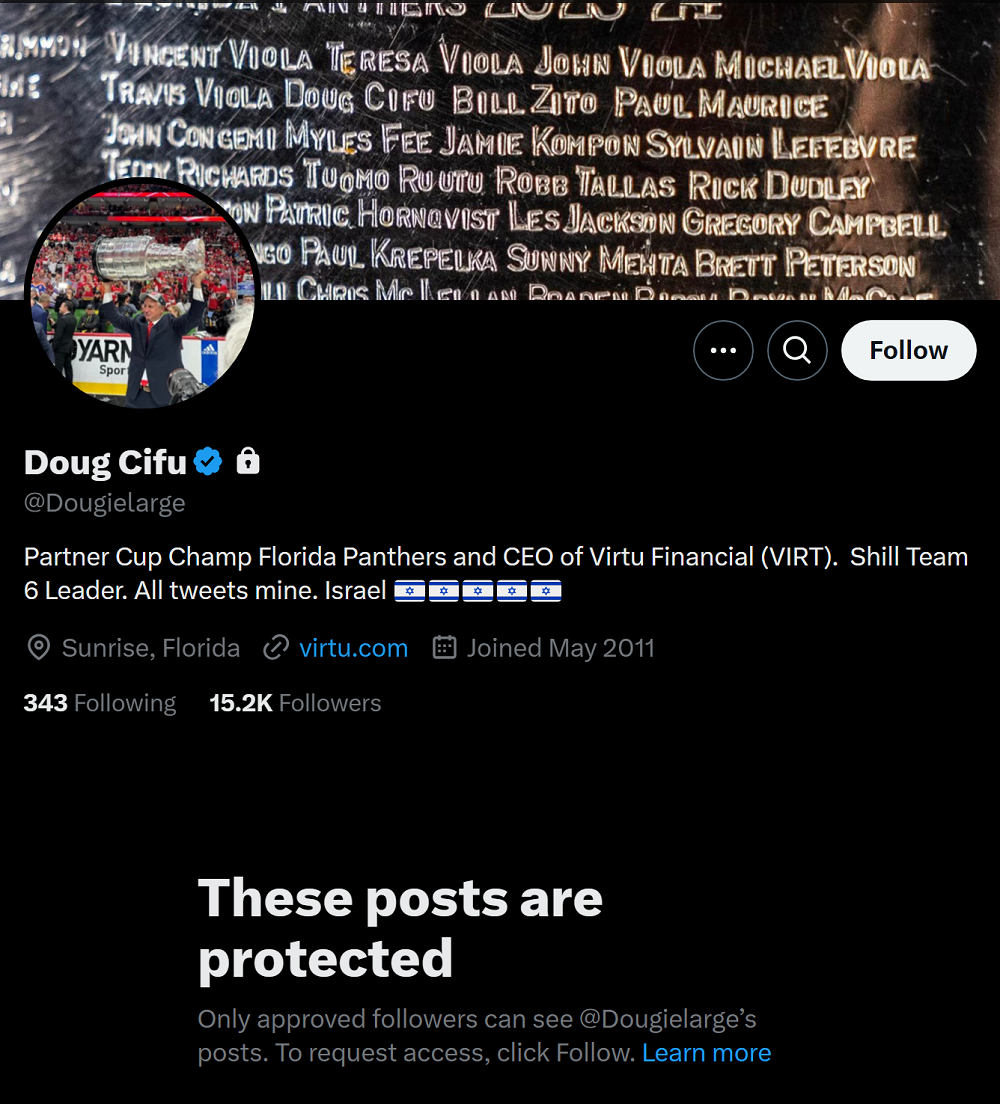 Florida Panthers owner sends unhinged tweet after Game 4.