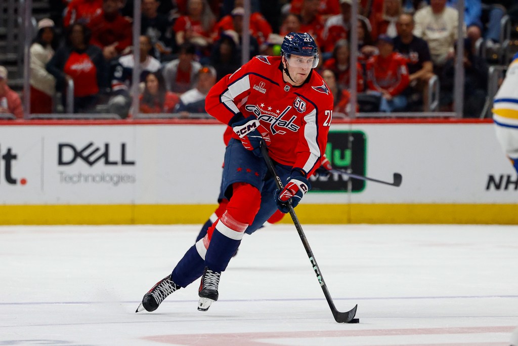 Aliaksei Protas returned to the lineup for the Capitals in Game 5 of Round 1.