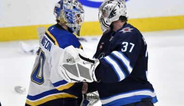 After first-round struggles Jets goalie Hellebuyck gets clean slate against Stars