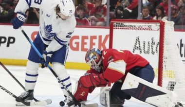 Status of Maple Leafs' Knies unclear heading into Game 7 on Sunday