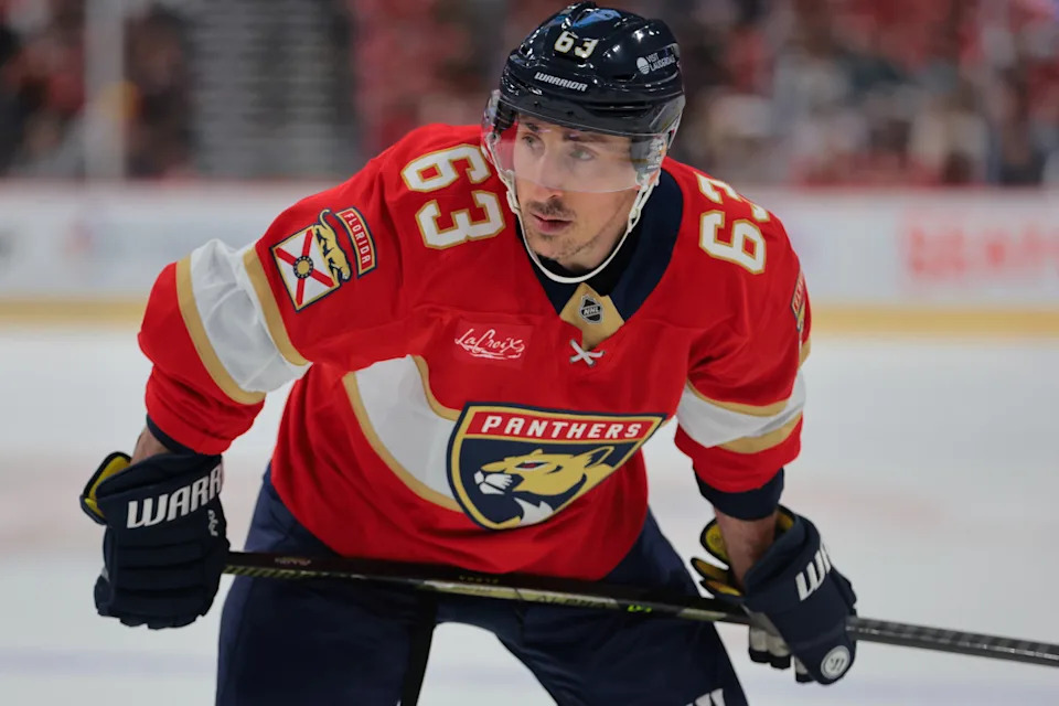 Florida Panthers' Brad Marchand (63).© Sam Navarro-Imagn Images