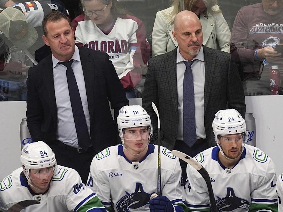  Adam Foote was often a calming influence to Rick Tocchet on the bench. Now Foote is in the head-coaching spotlight.