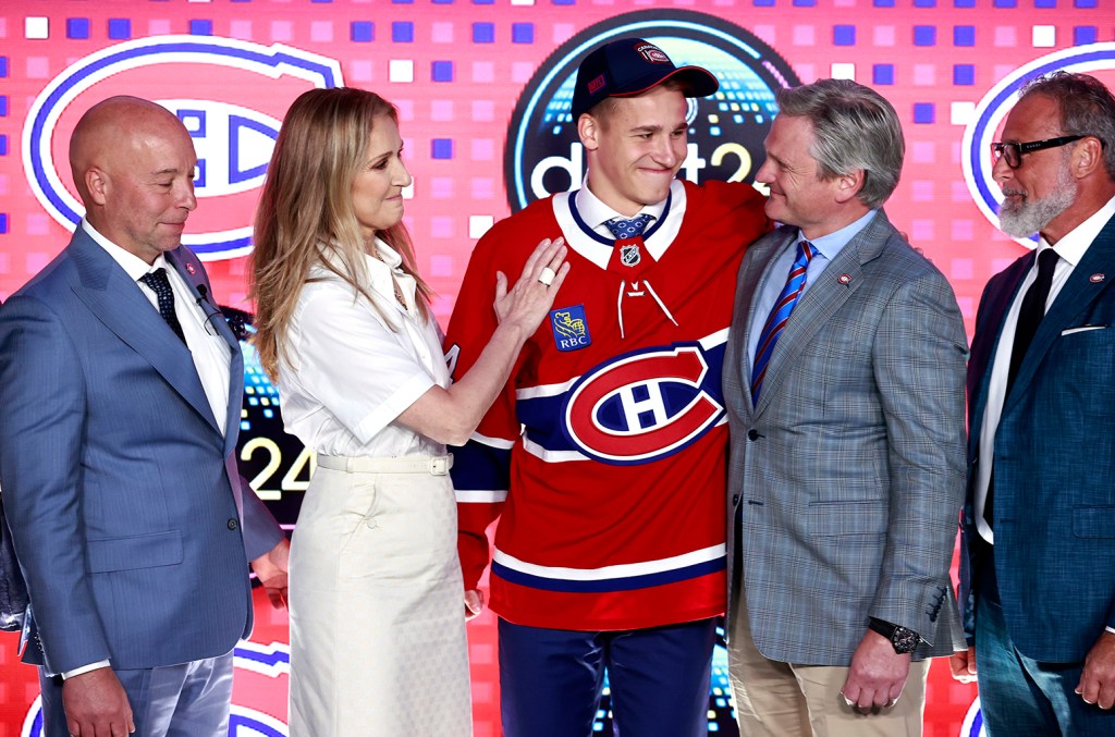 Celine Dion at 2024 NHL Draft, Announces Montreal Canadiens Pick