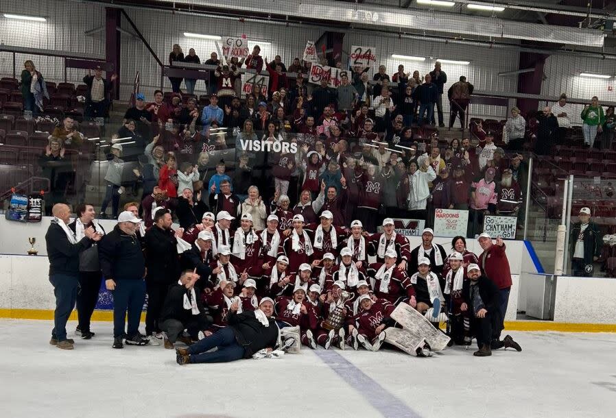 The Chatham Maroons took down the Falcons in St. Catharines Sunday night in game six by a score of 6-3 to capture the Sutherland Cup championship.