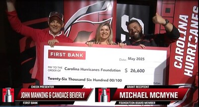 Donates $26,600 to the Hurricanes Foundation Following Thrilling Season Partnership