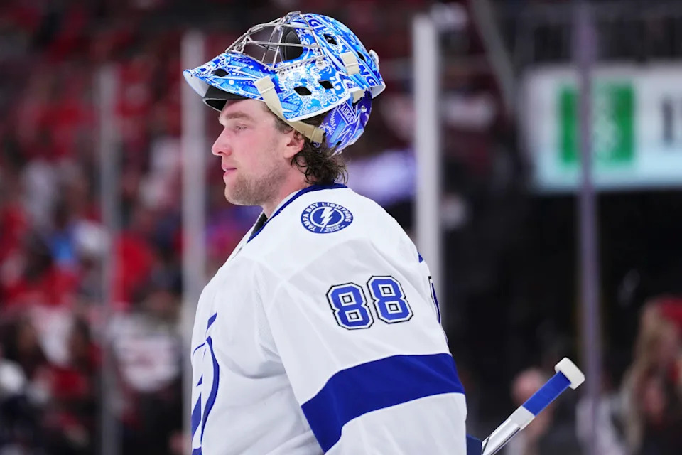 Tampa Bay Lightning goaltender Andrei Vasilevskiy (88).© Rich Storry