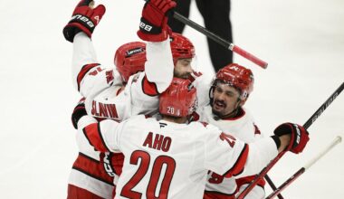 NHL playoffs: Slavin scores in OT as Hurricanes clip Capitals 2-1 in second-round opener