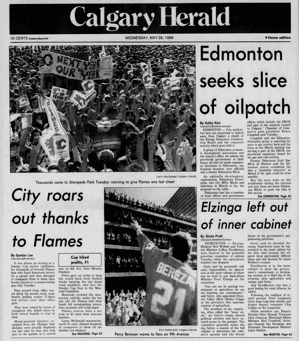  Calgary Herald; May 28, 1986.