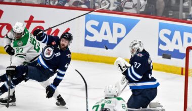 Hellebuyck and Jets back on road in NHL playoffs at Dallas; Florida seeks to get even vs. Toronto – WSB-TV Channel 2