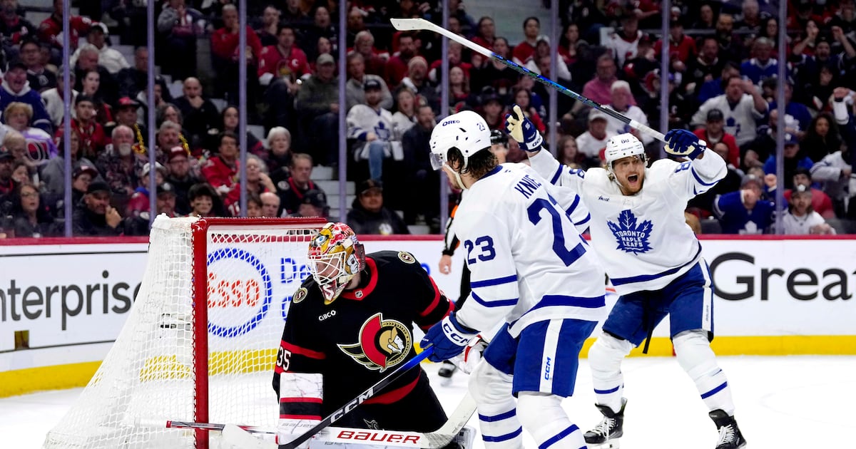 Maple Leafs advance to the 2nd round of NHL playoffs by eliminating Senators 4-2 in Game 6 – WSB-TV Channel 2
