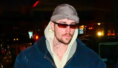 Justin Bieber Watches Hockey Game With Son Jack Blues