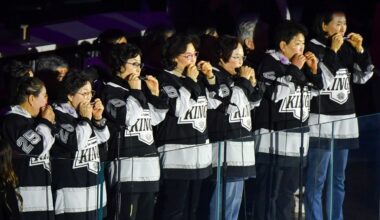 L.A. Kings Invite Koreatown Senior Harmonica Class for National Anthem