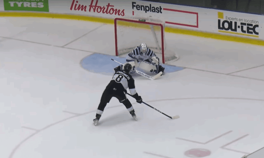 montreal canadiens justin carbonneau draft