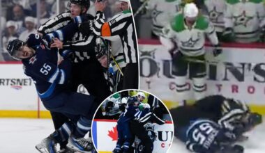 Stars-Jets Game 5 ends with ugly sucker punch in chaotic scene