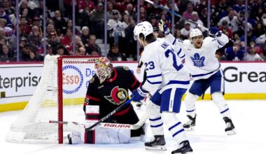 Maple Leafs advance to the 2nd round of NHL playoffs by eliminating Senators 4-2 in Game 6