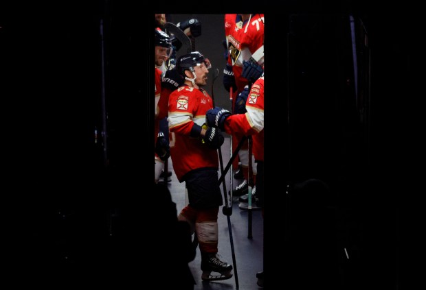 Florida Panthers center Brad Marchand (63) is seen in the...