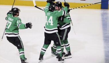 Harley scores on OT power play, Stars beat Jets 2-1 to reach 3rd straight West final