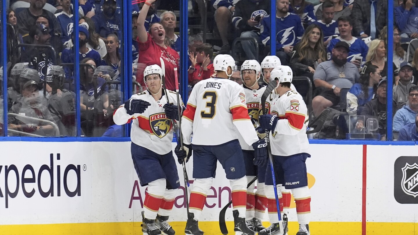 Matthew Tkachuk strikes quickly for Panthers in Game 1 victory over the Lightning