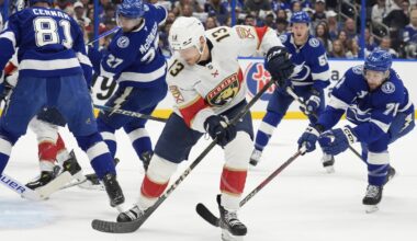 Florida's Sam Reinhart, Niko Mikkola and AJ Greer are out for Game 4 against Carolina