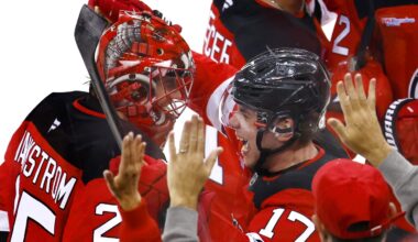 Simon Nemec scores in 2nd OT to lift Devils past Hurricanes 3-2 in Game 3
