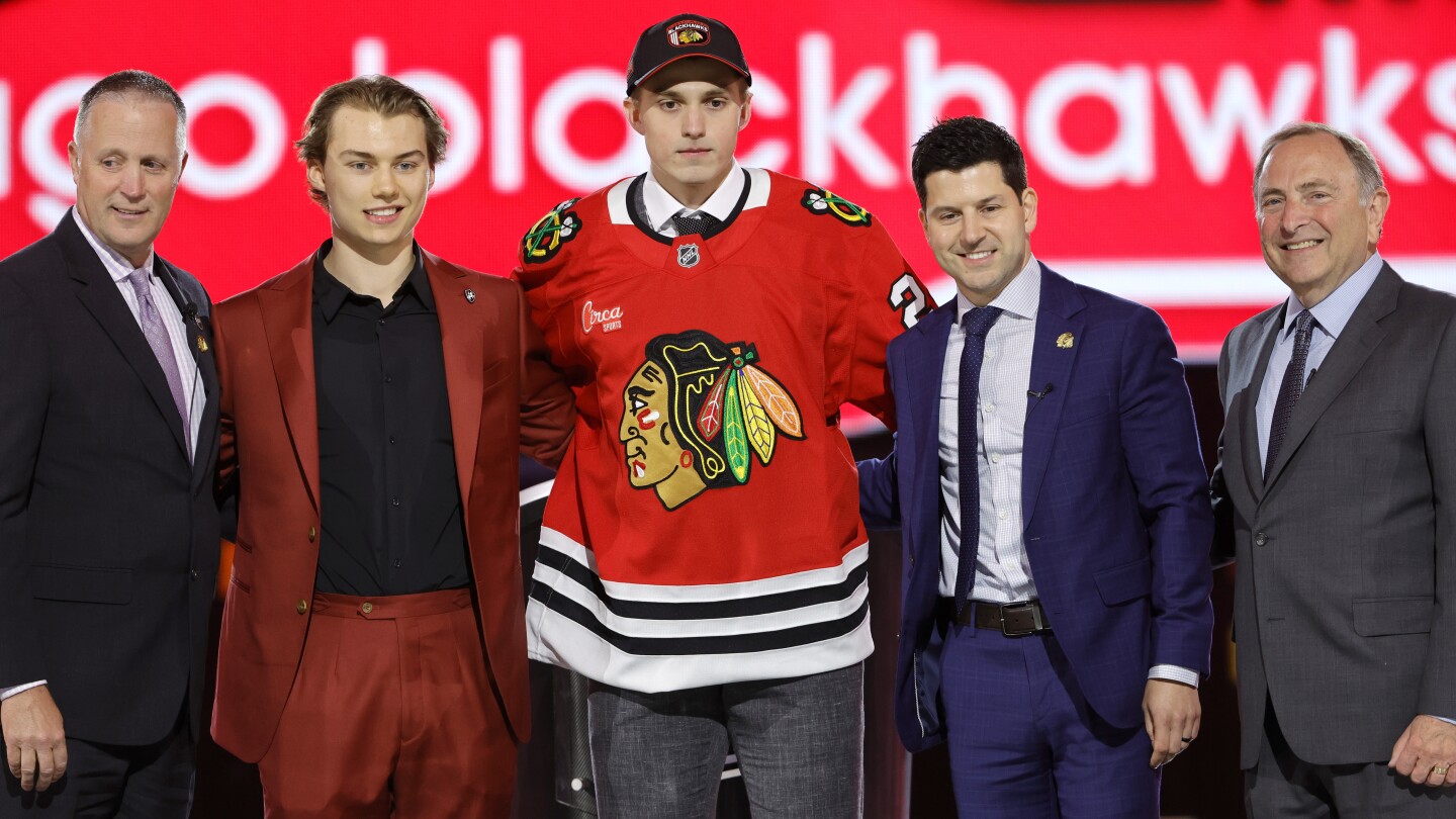 Blackhawks defenseman and No. 2 overall pick Artyom Levshunov makes NHL debut against Avalanche