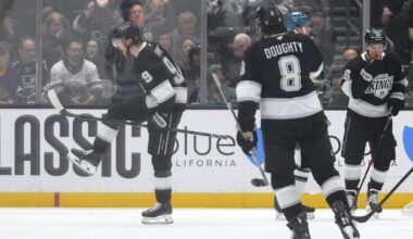 Kings rout Sharks 8-1 to set franchise record for home wins in a season with 27