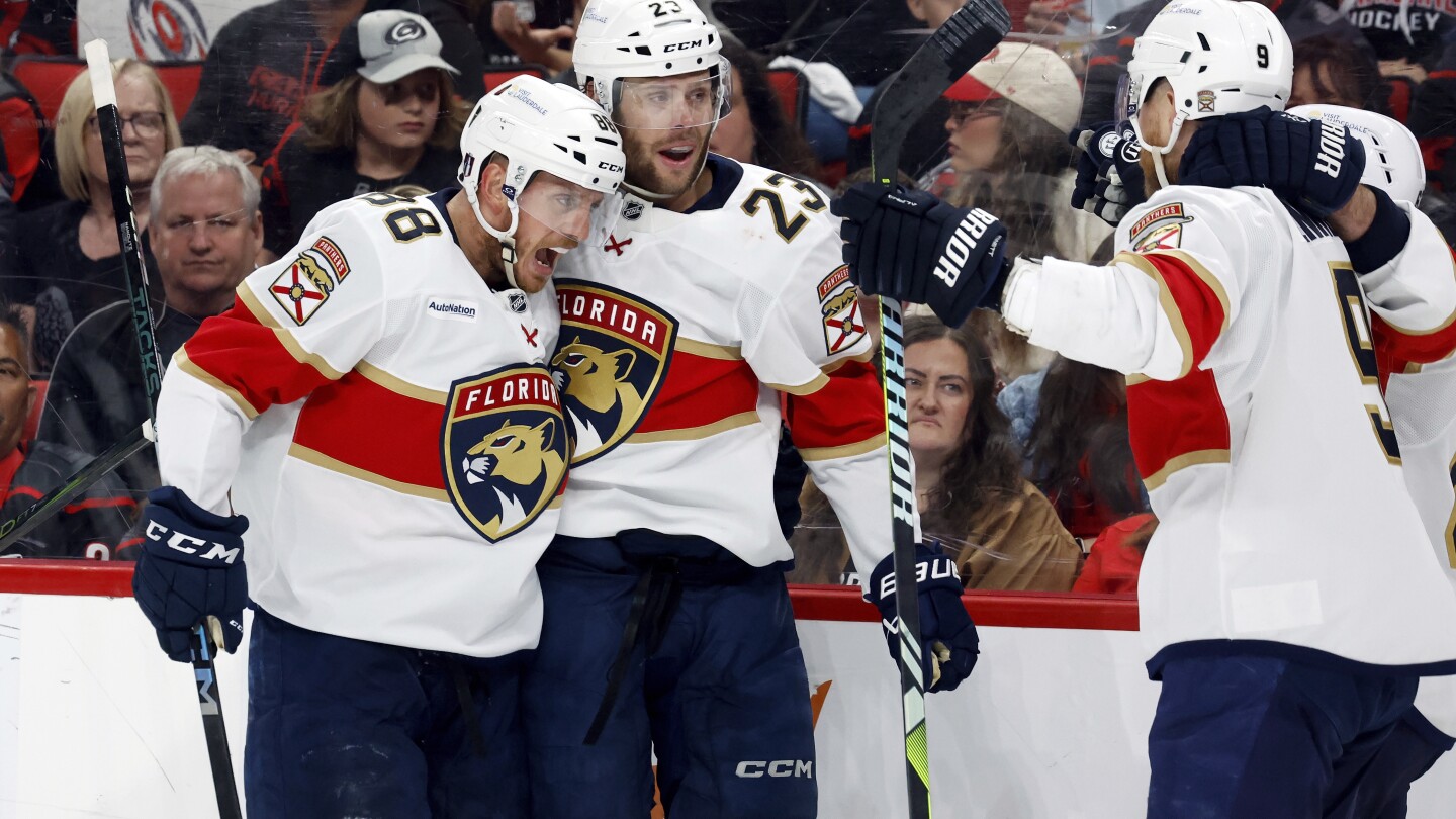 Everybody's scoring for Florida. Nobody's scoring for Carolina, and that sums up the East finals