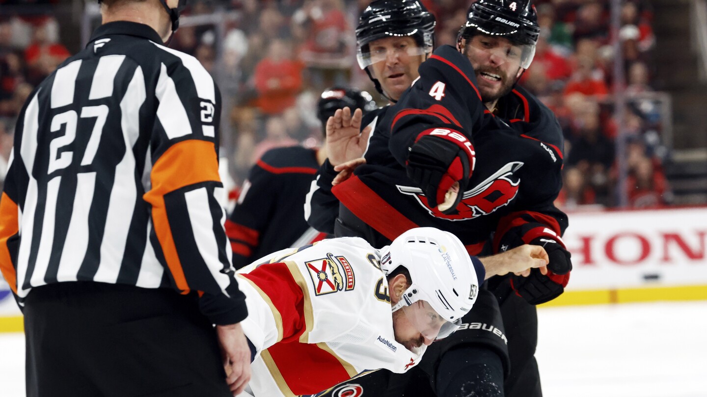 Tussle with Florida's Marchand, Carolina's Gostisbehere stands out ahead of Eastern final's Game 2