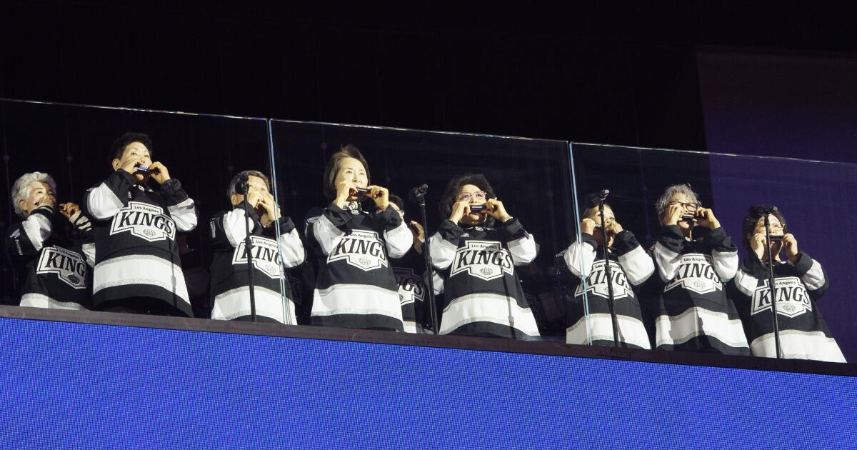 These Koreatown harmonica-playing seniors are Kings' playoff good luck charm
