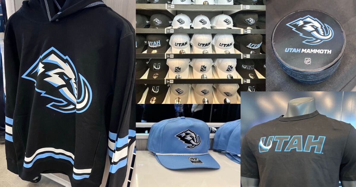 First look at official Utah Mammoth merchandise for fans
