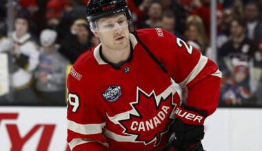 MacKinnon scores three points, Team Canada shuts out Team Slovenia
