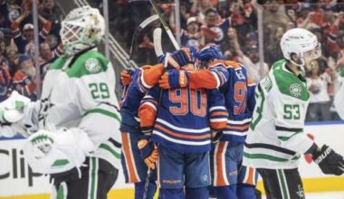 Corey Perry's power-play goal leads the Oilers to 4-1 win over the Stars