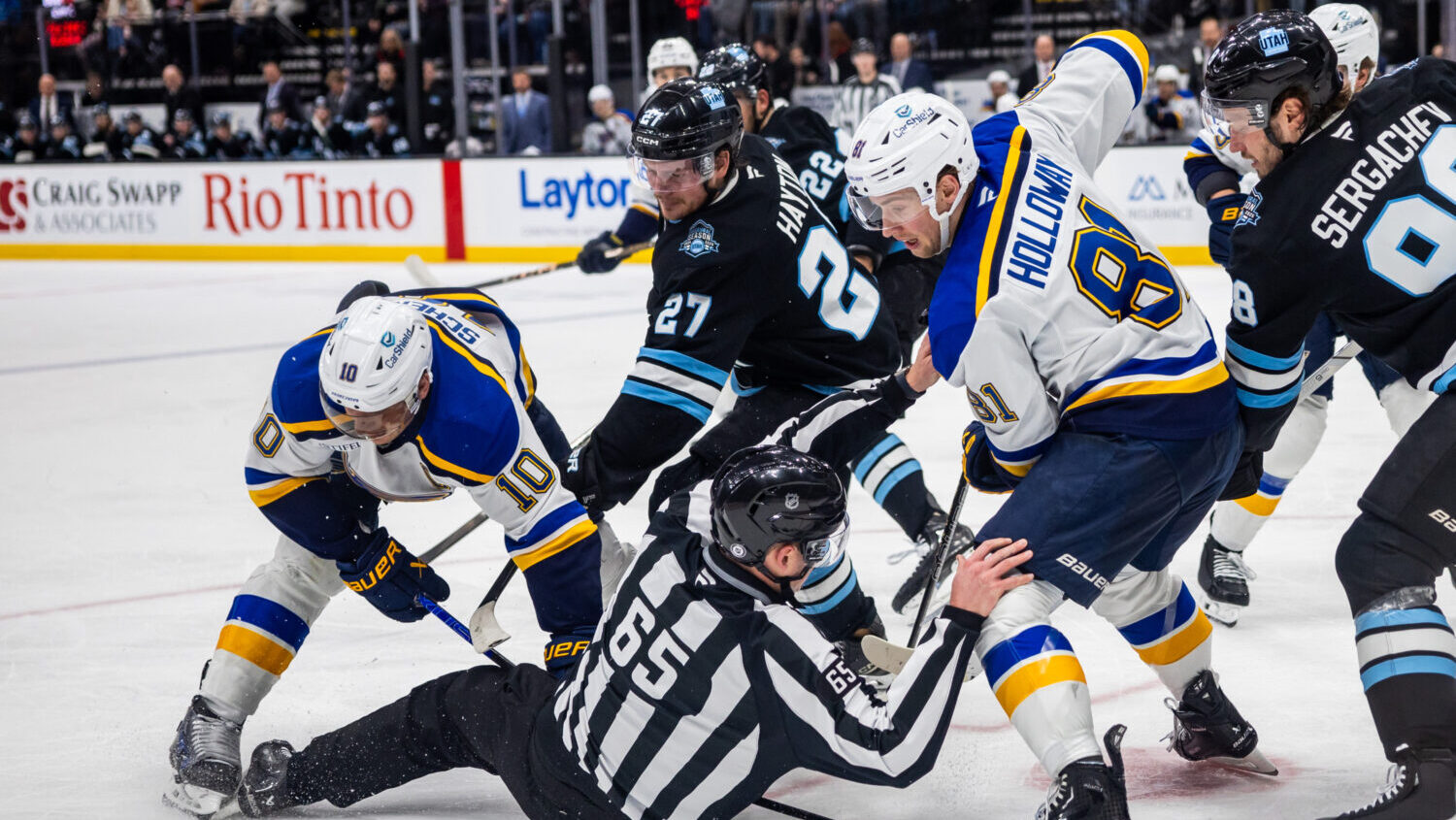 Utah Hockey Club Losing Streak Extended In Loss To Blues