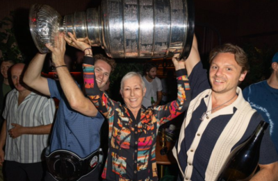 Tennis icon Martina Navratilova celebrates the Florida Panthers' Stanley Cup victory with a planned appearance at the team’s party