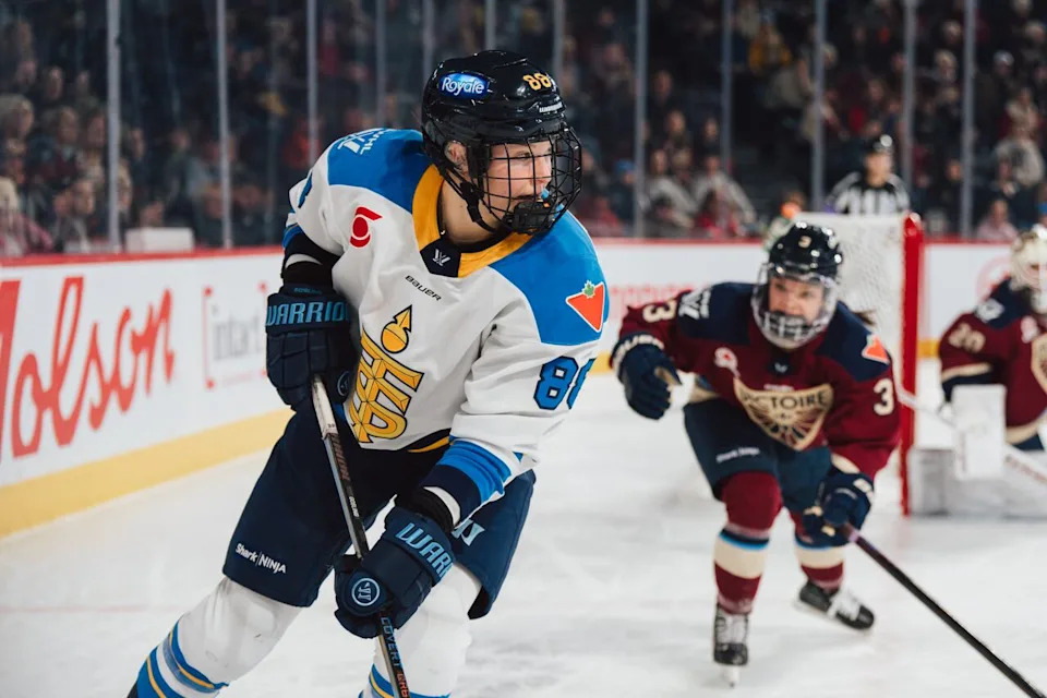 LAVAL, CANADA - JANUARY 30: the PWHL regular season game between the Toronto Sceptres and the Victoire de Montréal at the Place Bell on January 30, 2025 in Laval, Quebec, Canada. (Photo by Arianne Bergeron/PWHL)