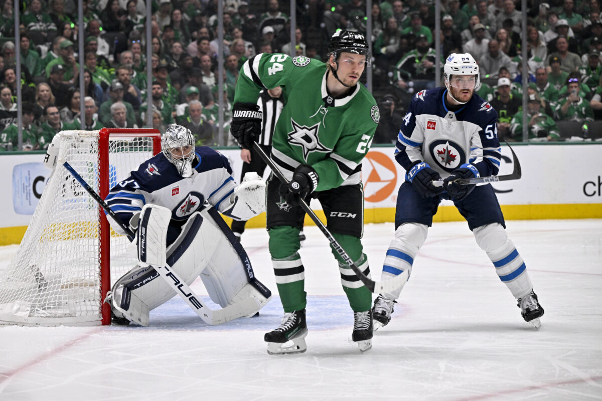 Connor Hellebuyck Dylan Samberg Winnipeg Jets Roope Hintz Dallas Stars