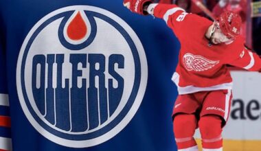 Jake Walman Oilers Red Wings