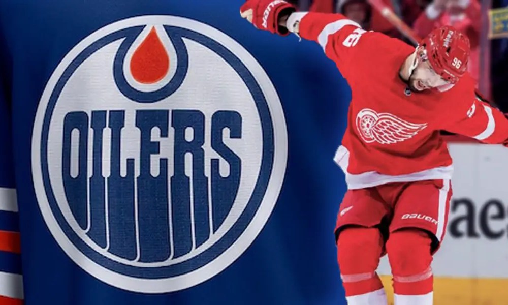 Jake Walman Oilers Red Wings